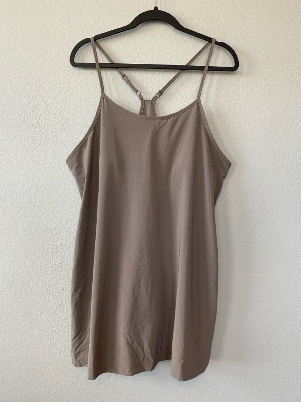 All in Motion Womens XXL Athletic Dress with Shorts Pockets Taupe Athleisure